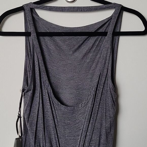 NWT ALC XS Covan Dress Grey Goddess Maxi Long Ruched Sexy Party Luxury Formal - Picture 9 of 16